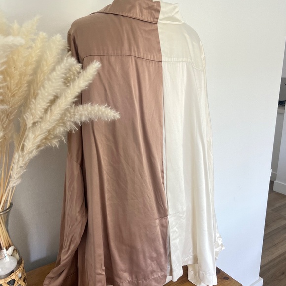 Lunya Color Block button down blouse - Picture 5 of 6